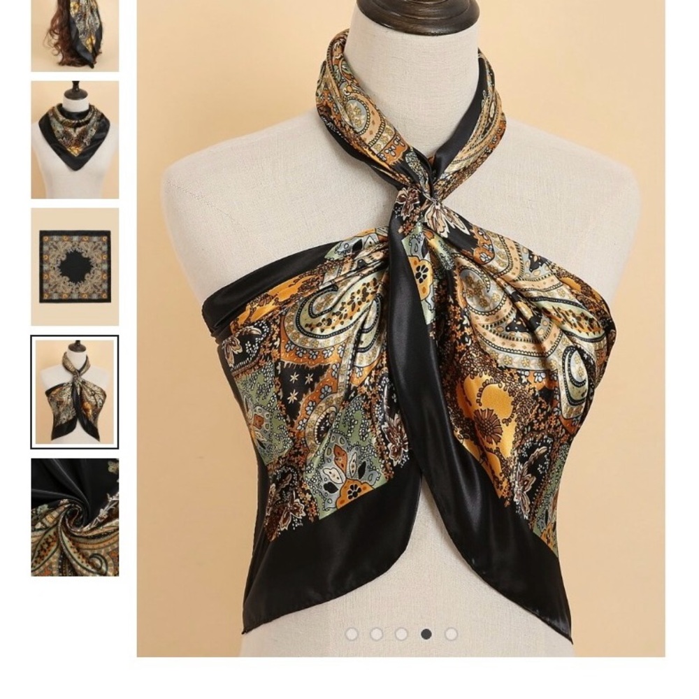 Paisley Pattern Multicolor Scarf - Picture 2 of 4